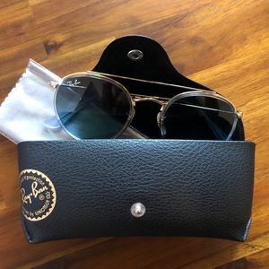 Ray-Ban Double Bridge Blue Gradient Sunglasses